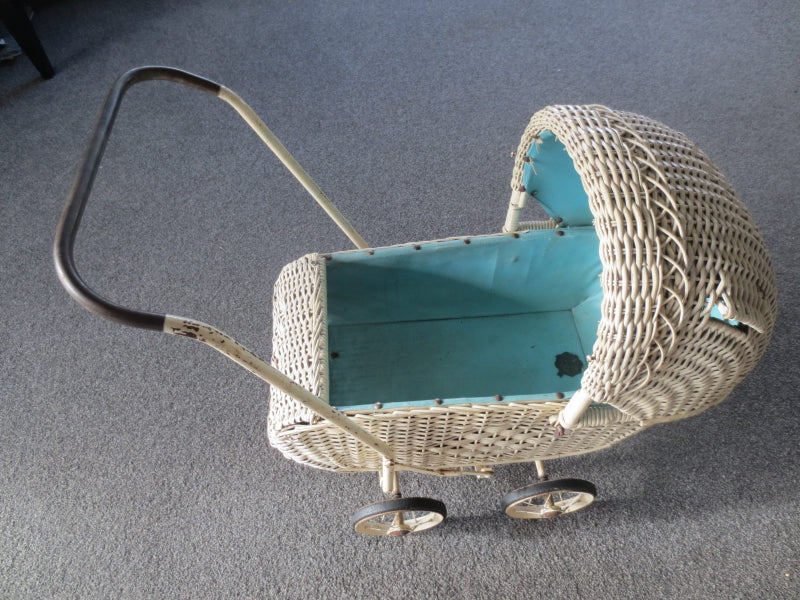 Vintage 1930.s Cane Pram Carousel 1