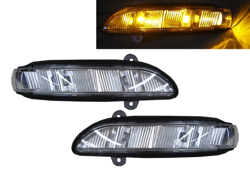 CLS-CLASS W219 First generation 2004-2010 Sedan 4D LED Mirror Light Chrome fo... Carousel 1