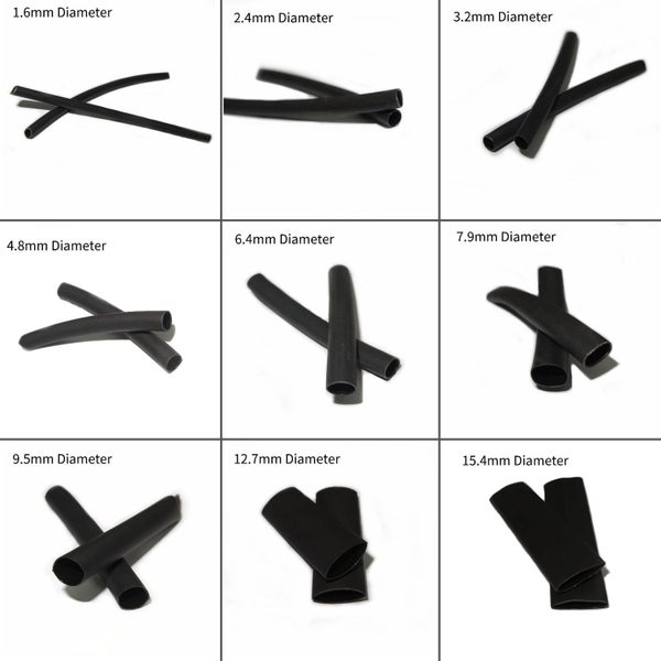 3:1 Ratio Adhesive Glue Lined Heat Shrink Tubing 40mm Sections 180PCS for Uni... Carousel 1