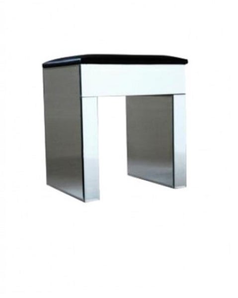 Fatima Mirrored Stool Black Velvet **35% OFF** Carousel 1