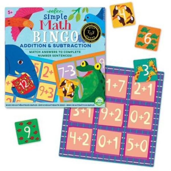 Bingo Game - eeBoo Simple Math Bingo Carousel 1