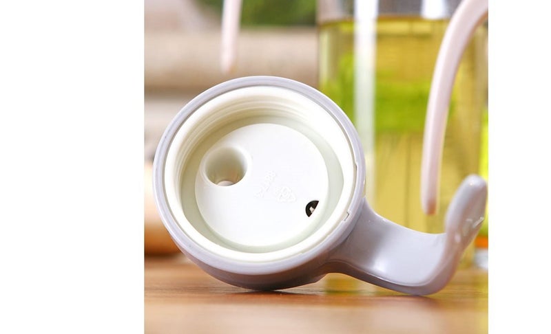 PTN 600ml Auto Flip Olive Oil Dispenser Bottle Leakproof Vinegar Glass Condim Carousel 2