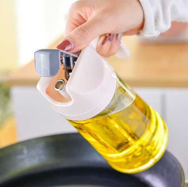 PTN 600ml Auto Flip Olive Oil Dispenser Bottle Leakproof Vinegar Glass Condim Carousel 5