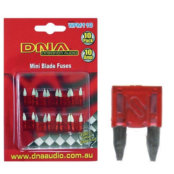 DNA BLADE FUSES MINI ATM 10 AMP FUSE (10 PACK) Carousel 1