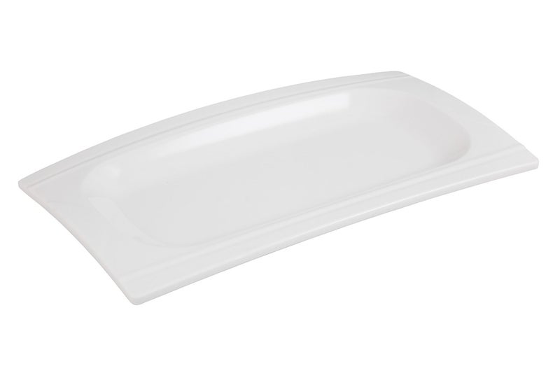 35cm Rectangle Melamine Platter White 14" Carousel 1