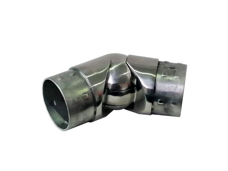 (N18) NEW Adjustable D50.8mm Round Handrail Crankle Connector 316 SS Carousel 1