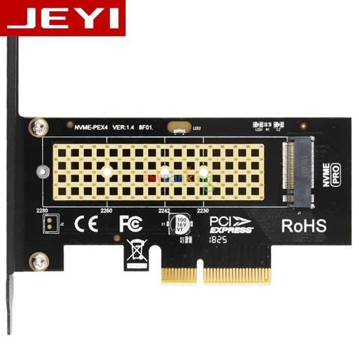 JEYI NVME M Key M.2 to PCI-e X4 3.0 Converter Expansion Card Carousel 1