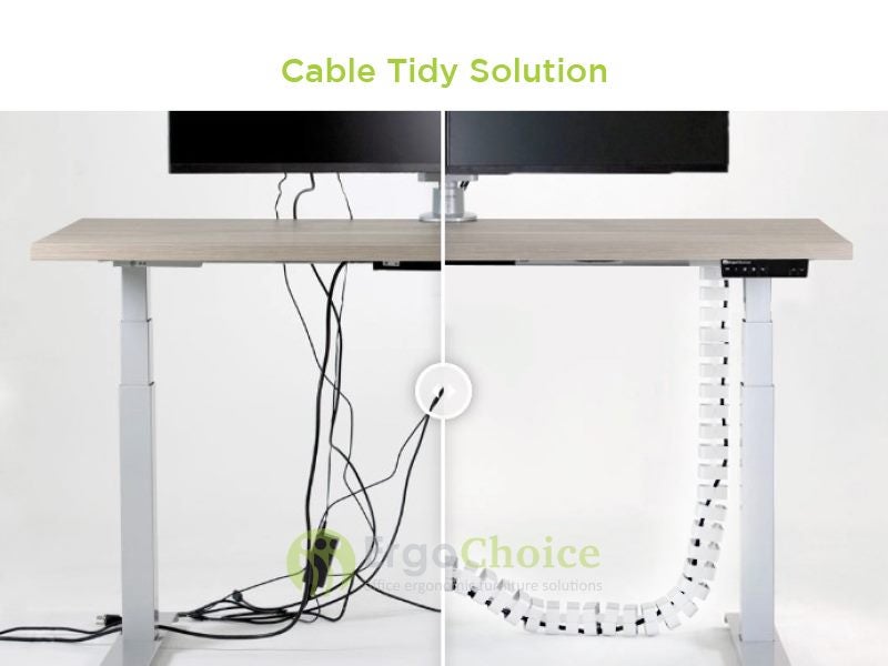 Desk Cable Management Spine Adjustable Under Desk Carousel 2