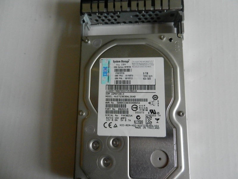 IBM exp2512 storage enclosure 69Y2914 with 12 x 3TB gb SAS 7.2K 81Y9879 *36TB* Carousel 2