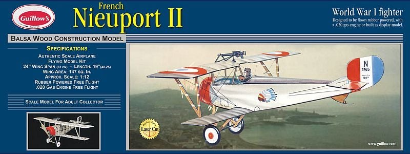 Balsa Glider Kit - 1/12 WW1 Nieuport 2 Carousel 1
