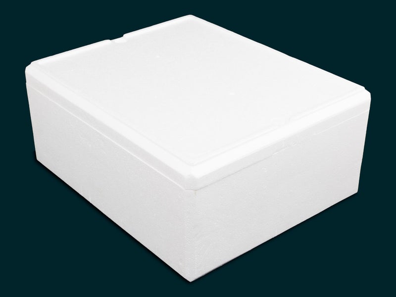 21L Polystyrene Box with Lid - Heavy Duty - Food Grade Storage Bin Carousel 1