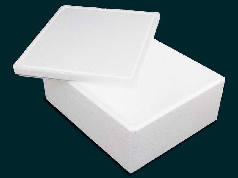 21L Polystyrene Box with Lid - Heavy Duty - Food Grade Storage Bin Carousel 2