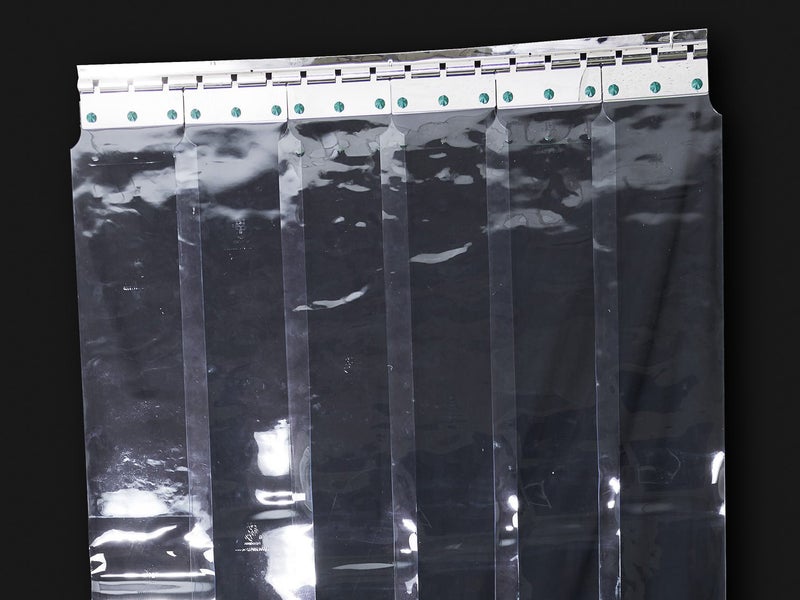 2.4m Hanging Transparent Door Curtain | 6x 20cm PVC Strips, 1m Wide | Commercial Carousel 2