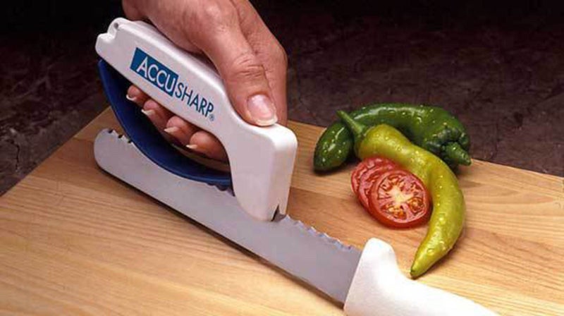Accusharp Knife & Tool Sharpener- White Carousel 1