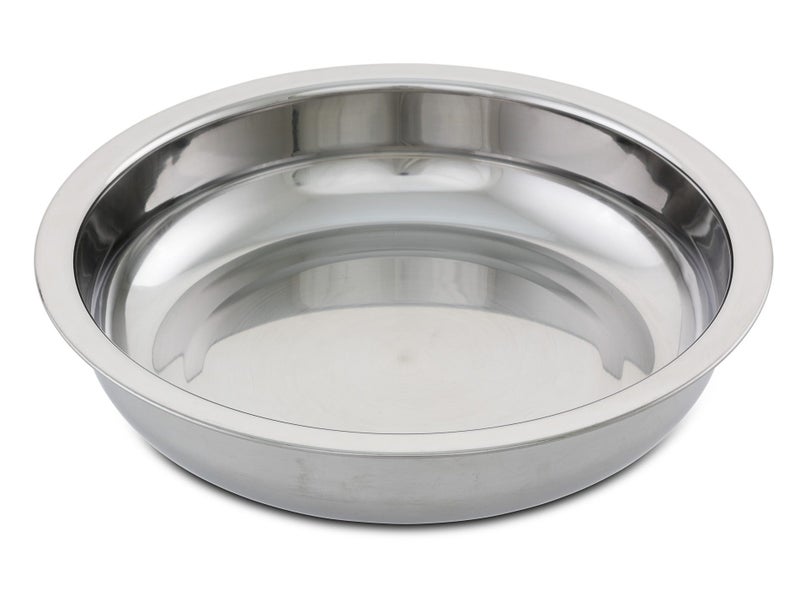Stainless Steel Round Steam Pan Gastronorm Dish 33cm Diameter 75mmH Carousel 1