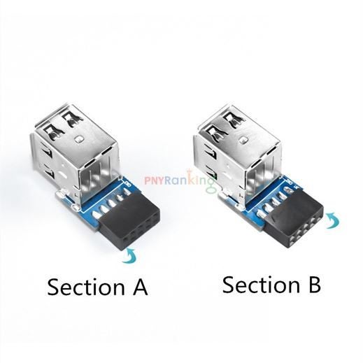 Internal USB 2.0 to USB 3.0 9Pin to 19pin / USB Splitter / USB 3.0 to TypeC Carousel 3
