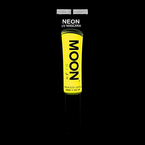 Moon Glow Neon UV Mascara 15ml Yellow – Glows brightly under UV Lighting! Carousel 2