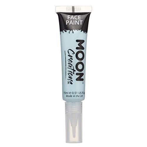 Face & Body Paint with Brush Applicator by Moon Creations Light Blue Water B Carousel 1