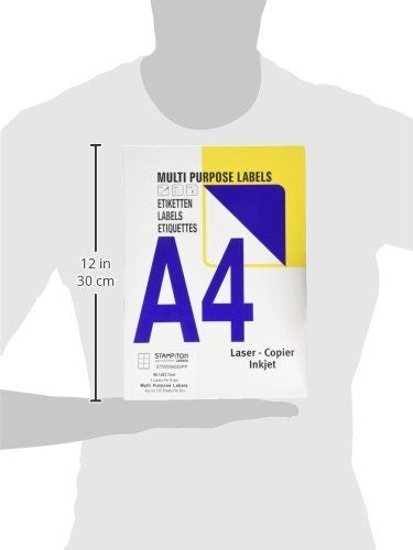 Stampiton STW099093CO 99.1 x 93.1 mm Value Multipurpose Label Carousel 2