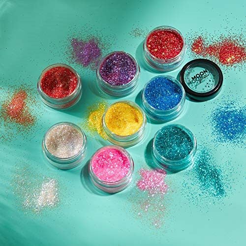 Iridescent Glitter Shakers by Moon Glitter Orange Cosmetic Festival Makeup Glitt Carousel 2