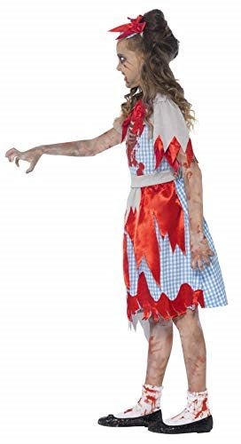 Smiffy's Children's Zombie Country Girl Costume, Dress, Skeleton Detail & Headba Carousel 2