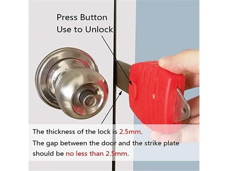Security Portable Hotel Door Lock For Self Defense Privacy Carousel 1