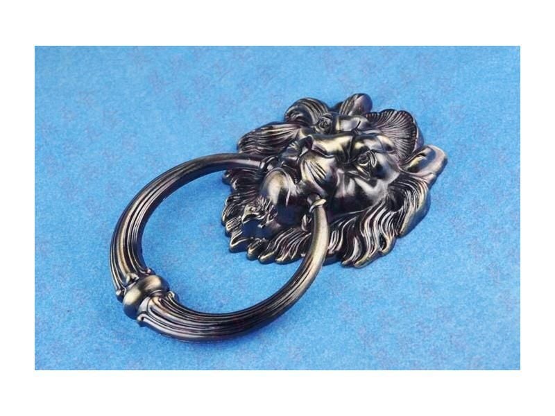 20cm Antique Lion Door Kicker Lionhead Porter For Home Decoration Carousel 1