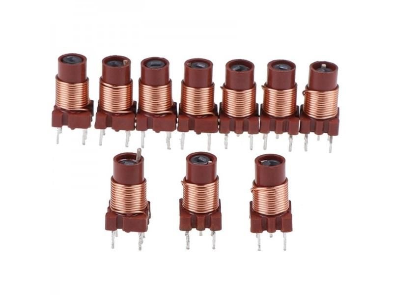 10pcs 12T 0.6uh-1.7uh Adjustable High-Frequency Ferrite Core Inductor Carousel 1