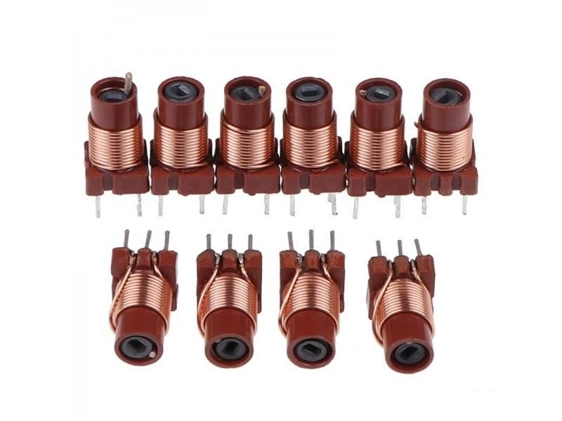 10pcs 12T 0.6uh-1.7uh Adjustable High-Freq Ferrite Core Inductor Carousel 1