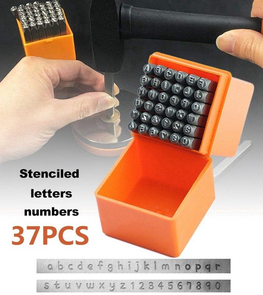 37pcs Letter Number Punch Set Carousel 10