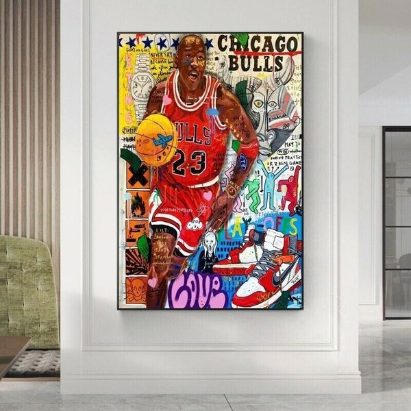 Free Shipping Canvas Art - Michael Jordon Carousel 1