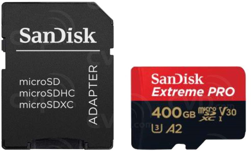 SanDisk SDXC Extreme 400 GB Micro SD Card Speed upto 120Mb/s 4K Video record Carousel 1