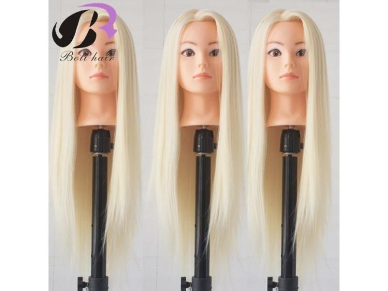 70cm Hairdresser Training Head Female Dummy Head For Hairstyles Practice Carousel 2