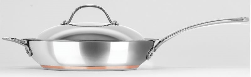 Saute Pan with Lid and Handle - Chasseur Le Cuivre (28cm) Carousel 2
