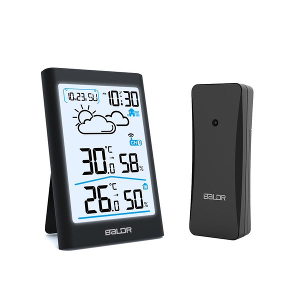 MULTI FUNCTION WEATHER STATION BLACK WITH SENSOR Carousel 1