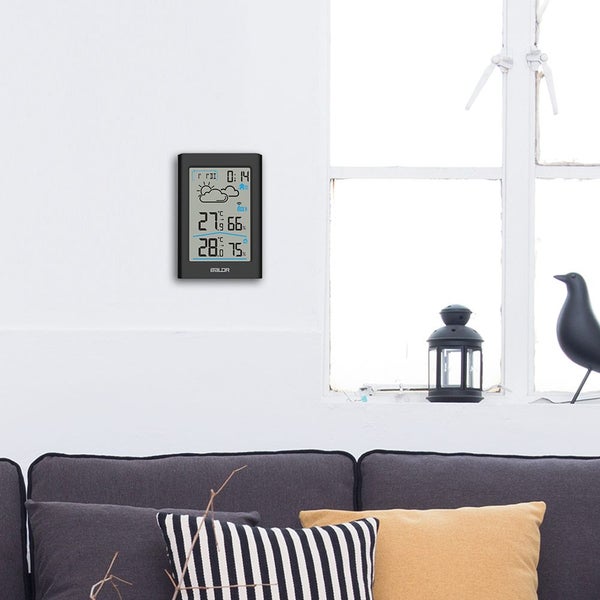 MULTI FUNCTION WEATHER STATION BLACK WITH SENSOR Carousel 6