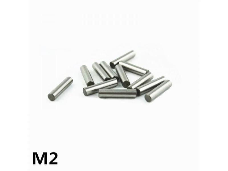 100pcs 2mm Bearing Steel Cylindrical Pin Locating Pin Needle Roller Thimble Carousel 1
