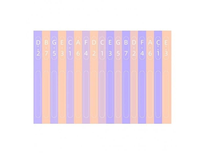 Kalimba Scale 17 Key Sticker Percussion Parts Accessories For Learner Musical Carousel 1