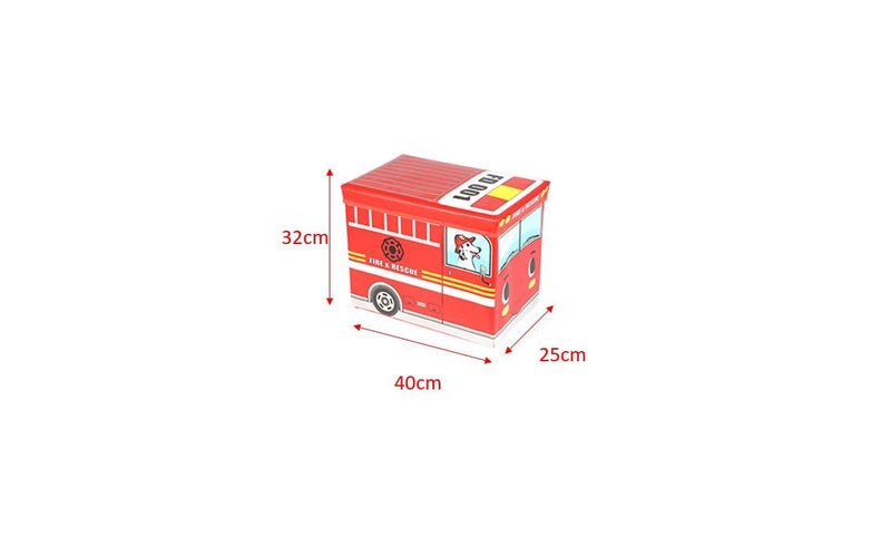 PTN Fire Engine TRAILER Toy Storage Bucket Container Organizer Lego Basker Bin Carousel 2