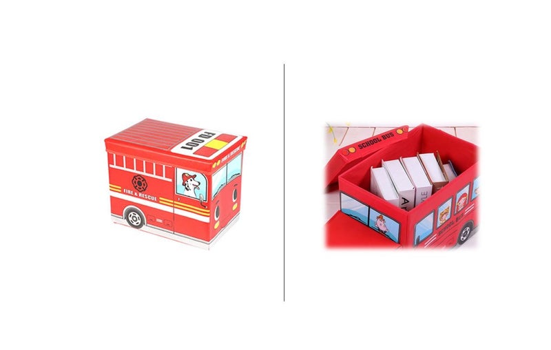 PTN Fire Engine TRAILER Toy Storage Bucket Container Organizer Lego Basker Bin Carousel 1