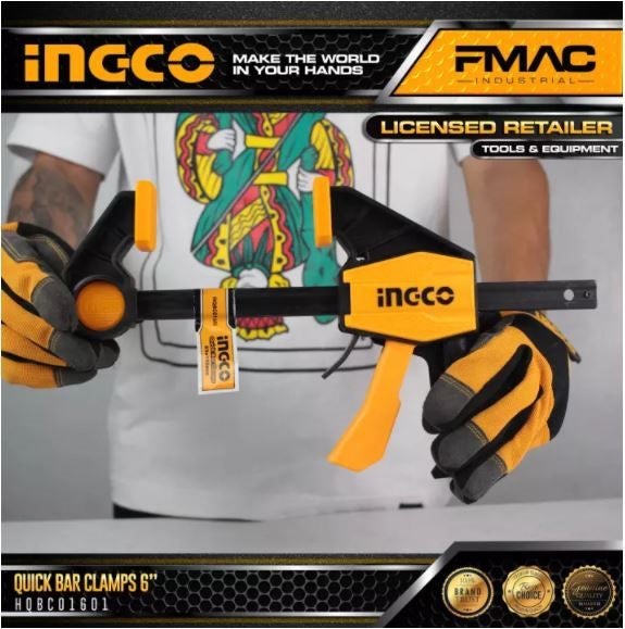 Quick Bar Clamps INGCO 6" Carousel 2