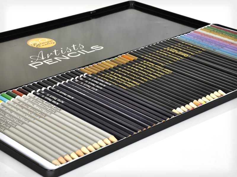 Colour Pencil Set Drawing Colouring Artist Art Tool Pack Of 60 Carousel 2