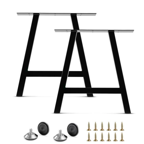 Set of 2 Steel A Shape Table Desk Bench Legs 72cm Carousel 1