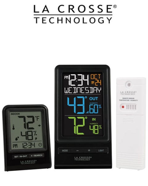 M82738V2 La Crosse Wireless Thermometer with Humidity Combo Carousel 1