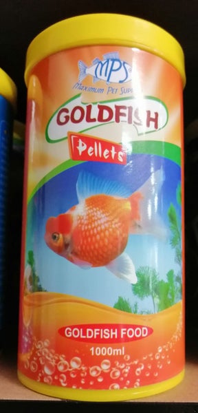 Goldfish Pellets Fish Food 1mm 1000ml/380g Carousel 1