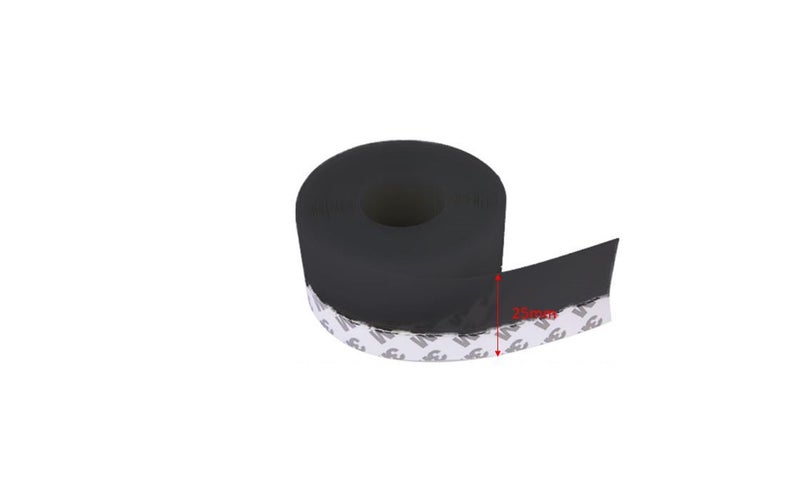 PTN 25mm 5Meters BLACK Door Seal Strip Draught Excluder Door Tape Weather Strip Carousel 2