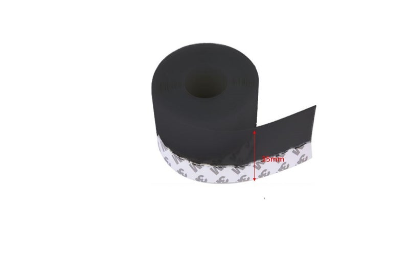 PTN 35mm 5Meters BLACK Door Seal Strip Draught Excluder Door Tape Weather Strip Carousel 2