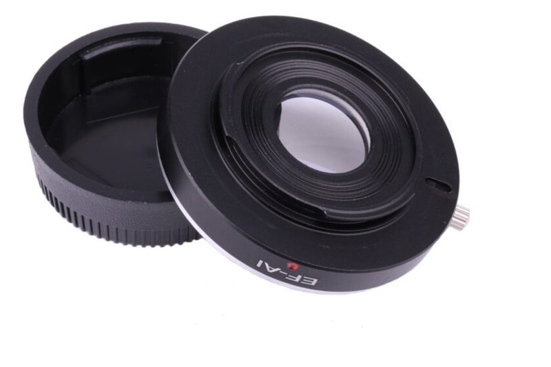 EF-AI Lens Adapter Ring Manual Focus for Canon EF EF-S Lens to Fit for Nikon AI Carousel 2