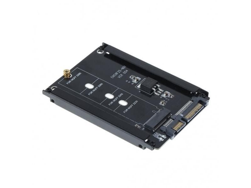 Alloyseed Black Metal Case M.2 NGFF SSD To 2.5 SATA Adapter Card Carousel 1