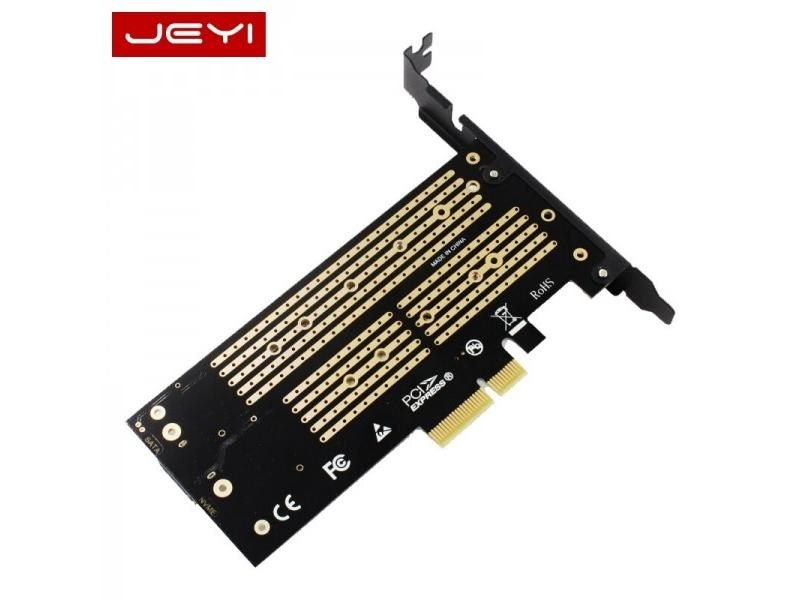 JEYI SK6 M.2 Adapter For NVMe/SATA SSD To PCIe Slots Carousel 1